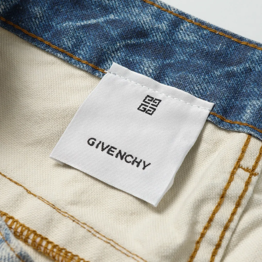 3D-Print Effect Distressed Slim-Fit Jeans D26018626 — view 24