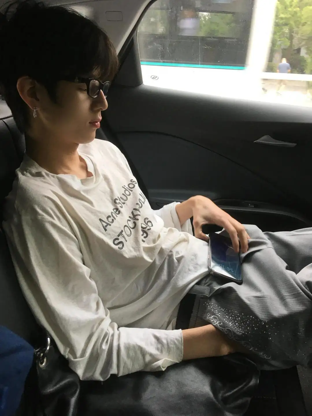 1996 Logo Print Slub Cotton Long-Sleeve T-Shirt D13023708 — view 14