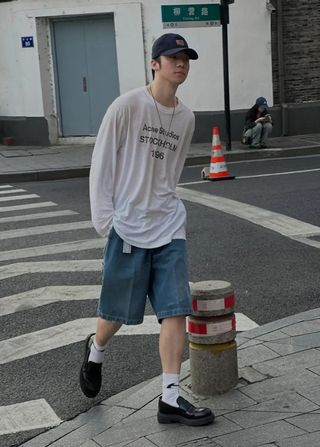 1996 Logo Print Slub Cotton Long-Sleeve T-Shirt D13023708 — view 15