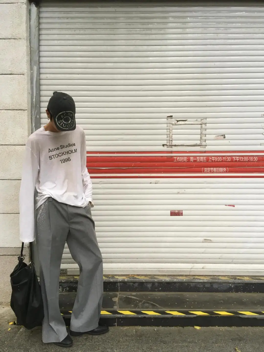 1996 Logo Print Slub Cotton Long-Sleeve T-Shirt D13023708 — view 19