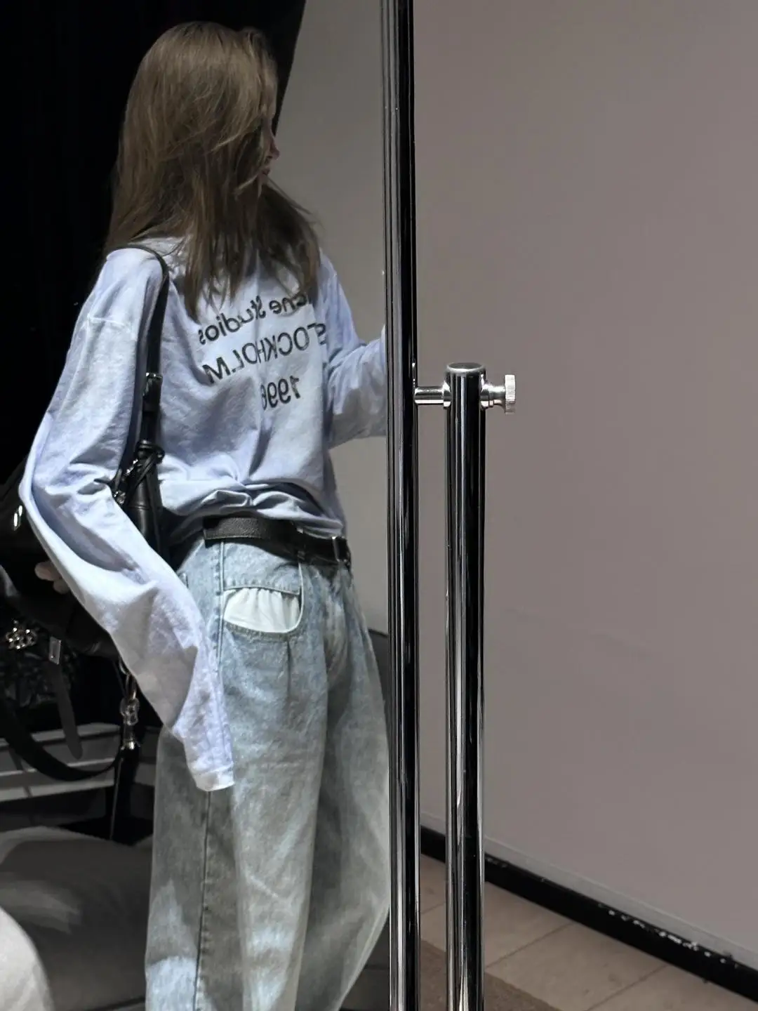 1996 Logo Print Slub Cotton Long-Sleeve T-Shirt D13023708 — view 24