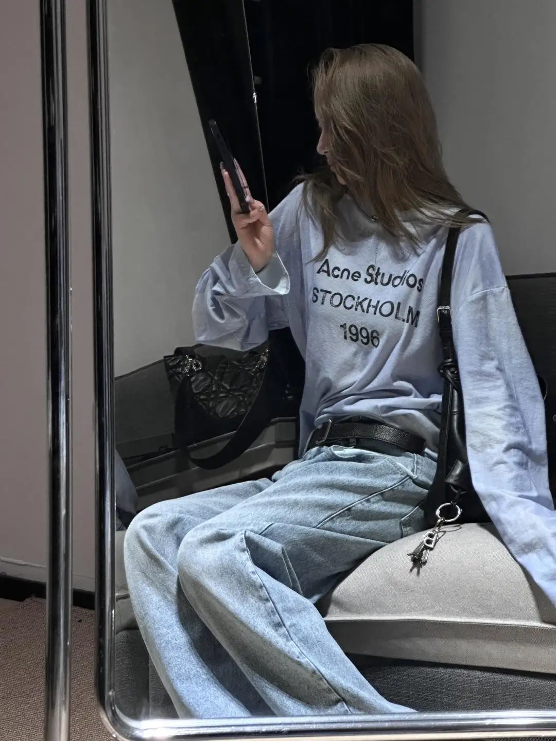 1996 Logo Print Slub Cotton Long-Sleeve T-Shirt D13023708 — view 26