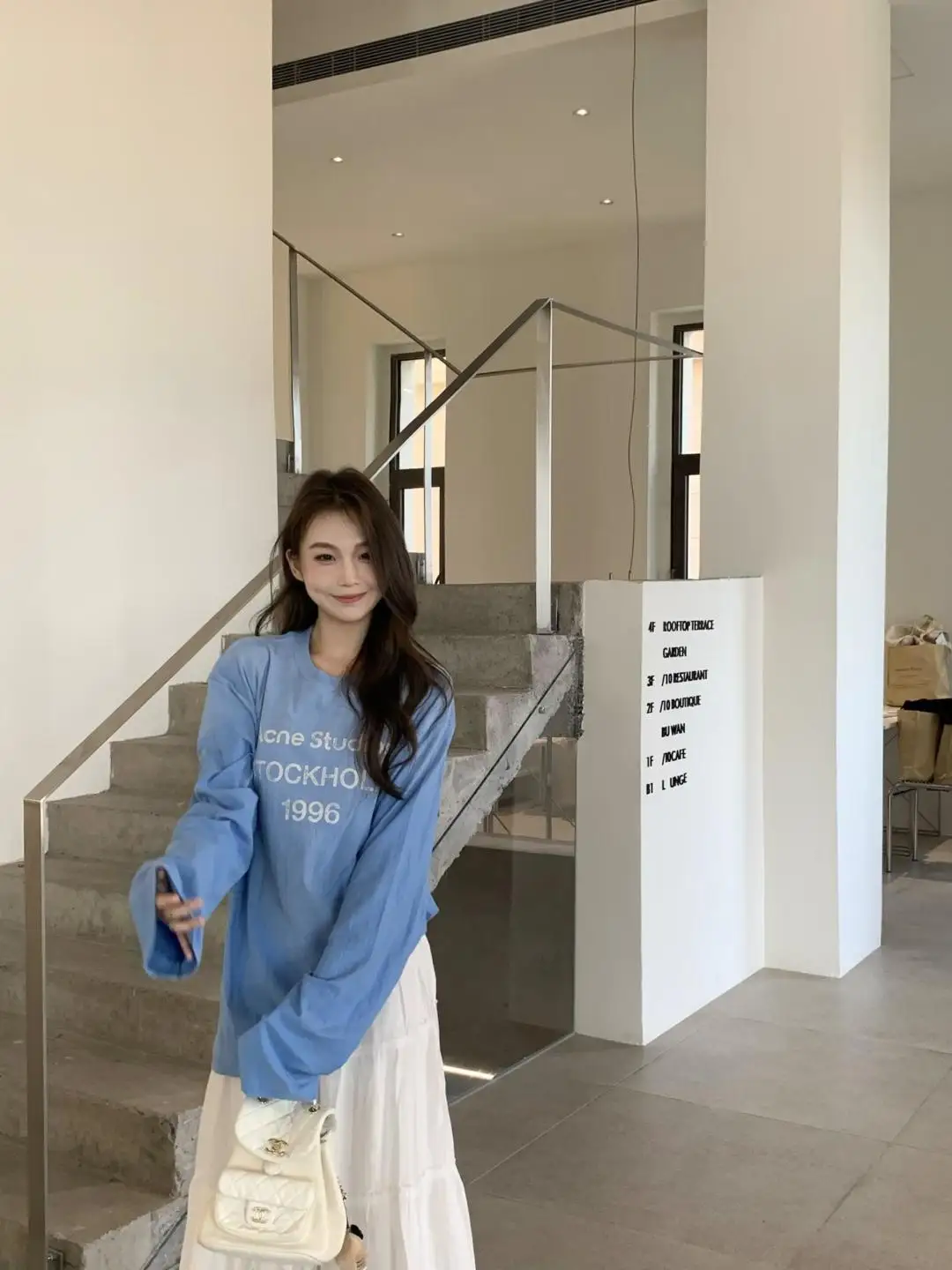 1996 Logo Print Slub Cotton Long-Sleeve T-Shirt D13023708 — view 33