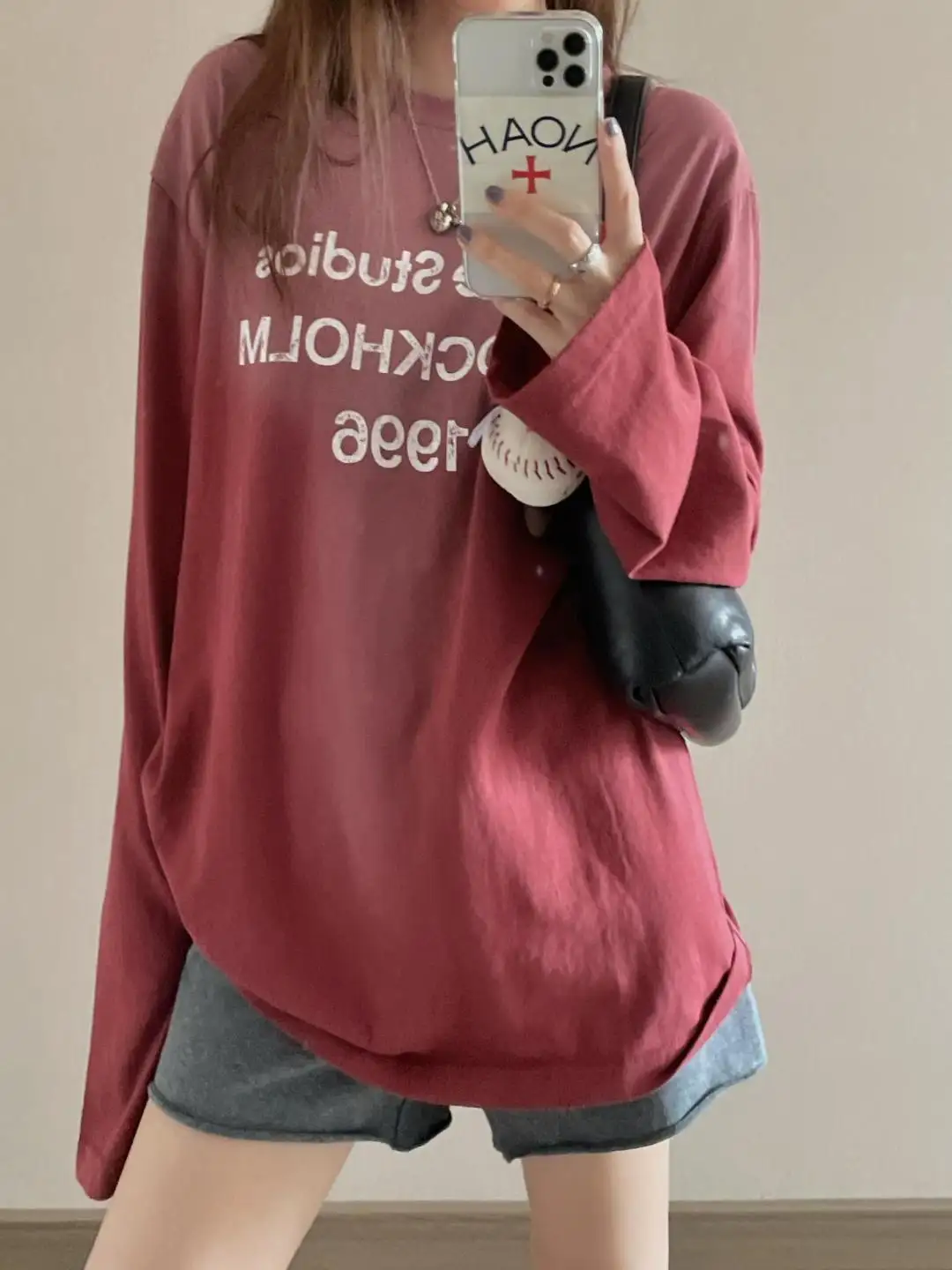 1996 Logo Print Slub Cotton Long-Sleeve T-Shirt D13023708 — view 58