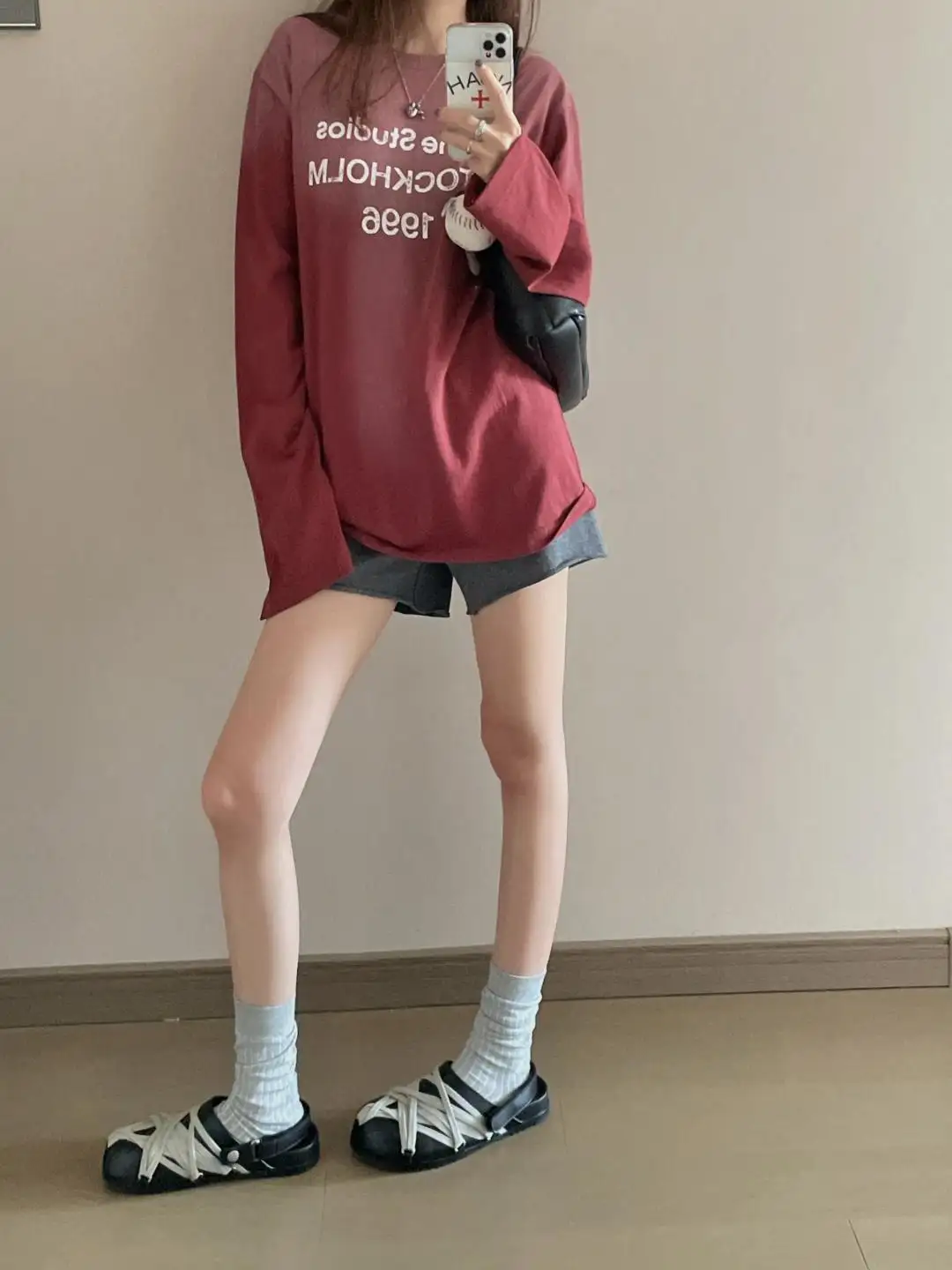 1996 Logo Print Slub Cotton Long-Sleeve T-Shirt D13023708 — view 61