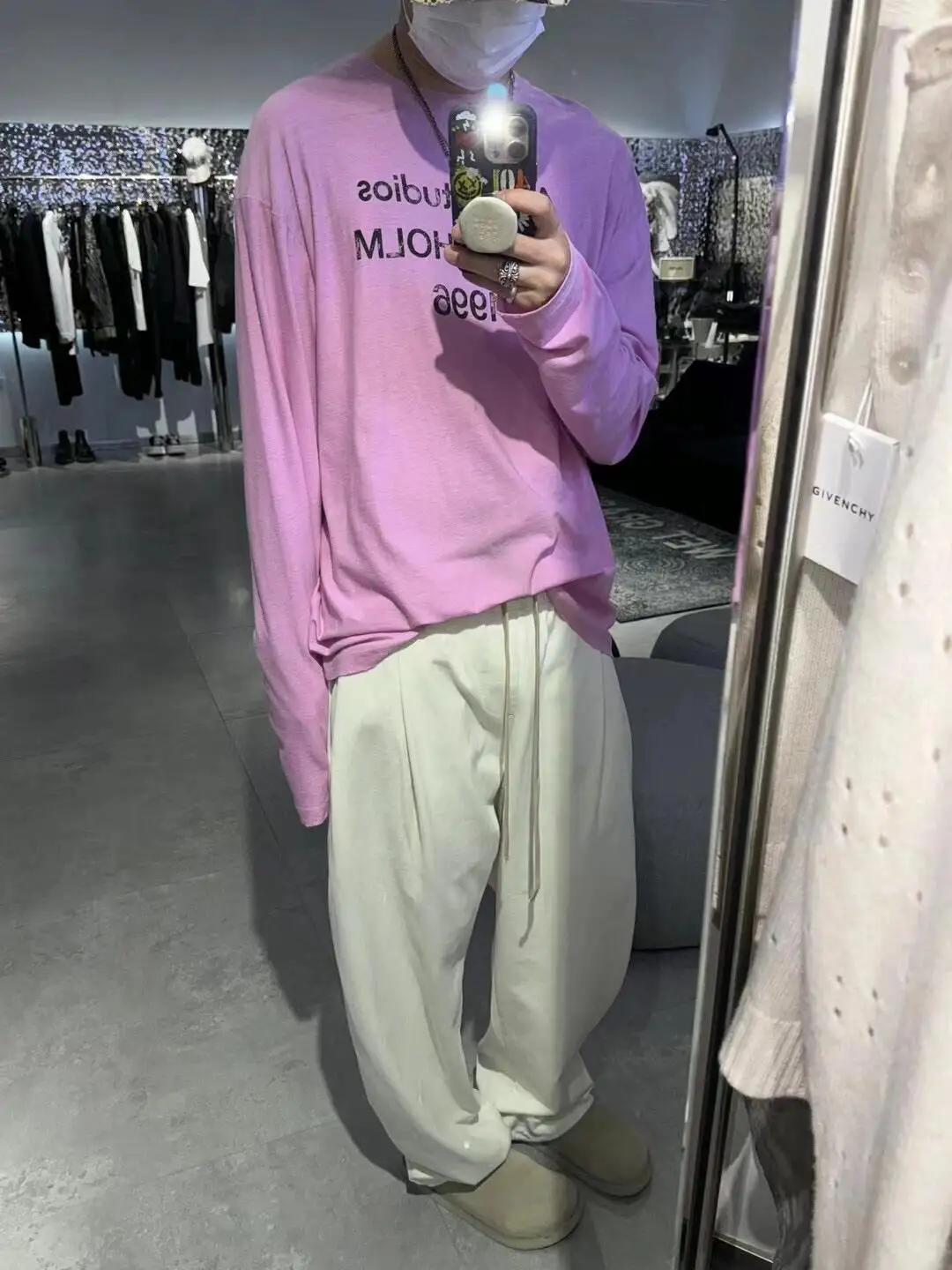 1996 Logo Print Slub Cotton Long-Sleeve T-Shirt D13023708 — view 85