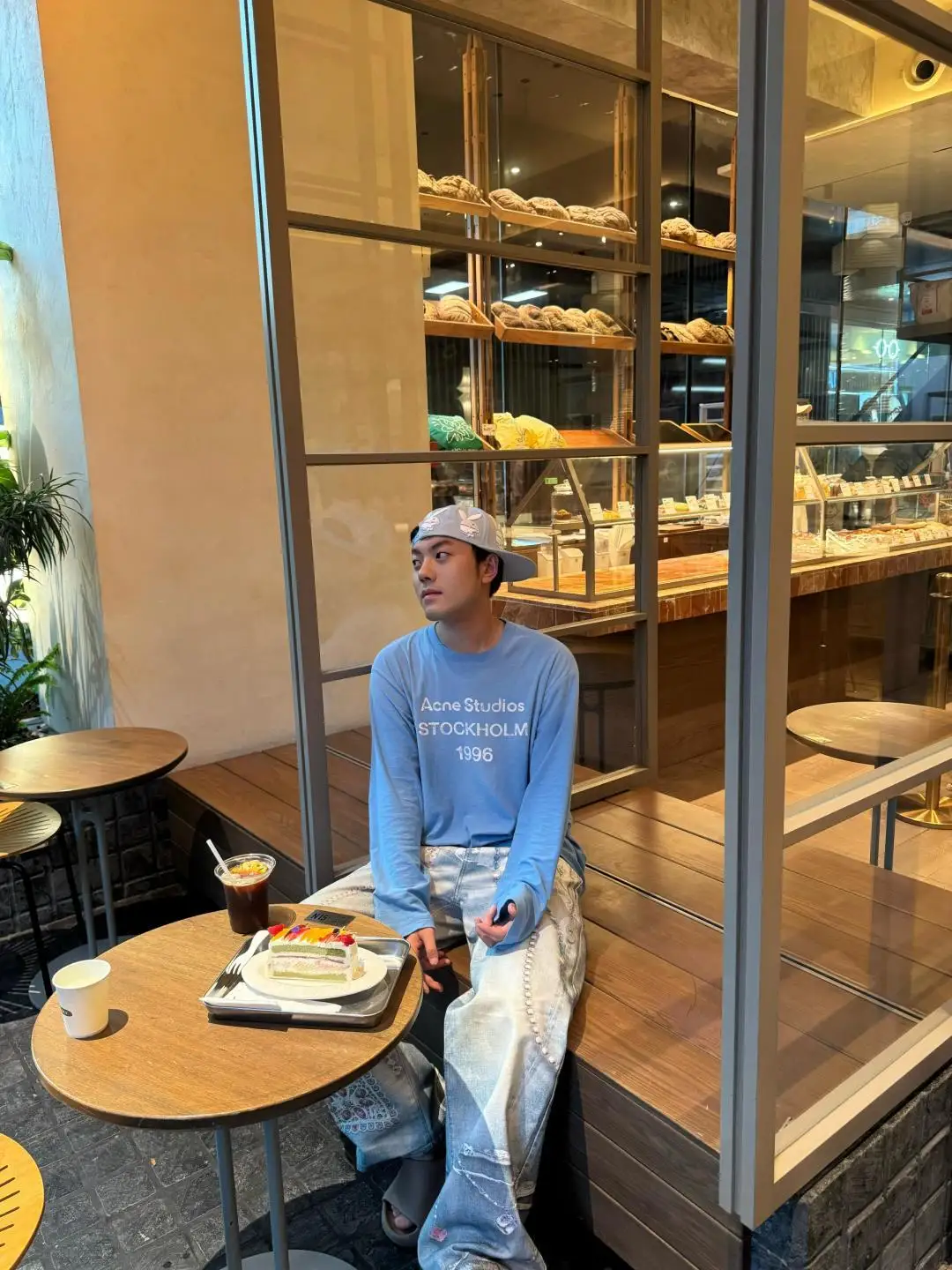 1996 Logo Print Slub Cotton Long-Sleeve T-Shirt D13023708 — view 107