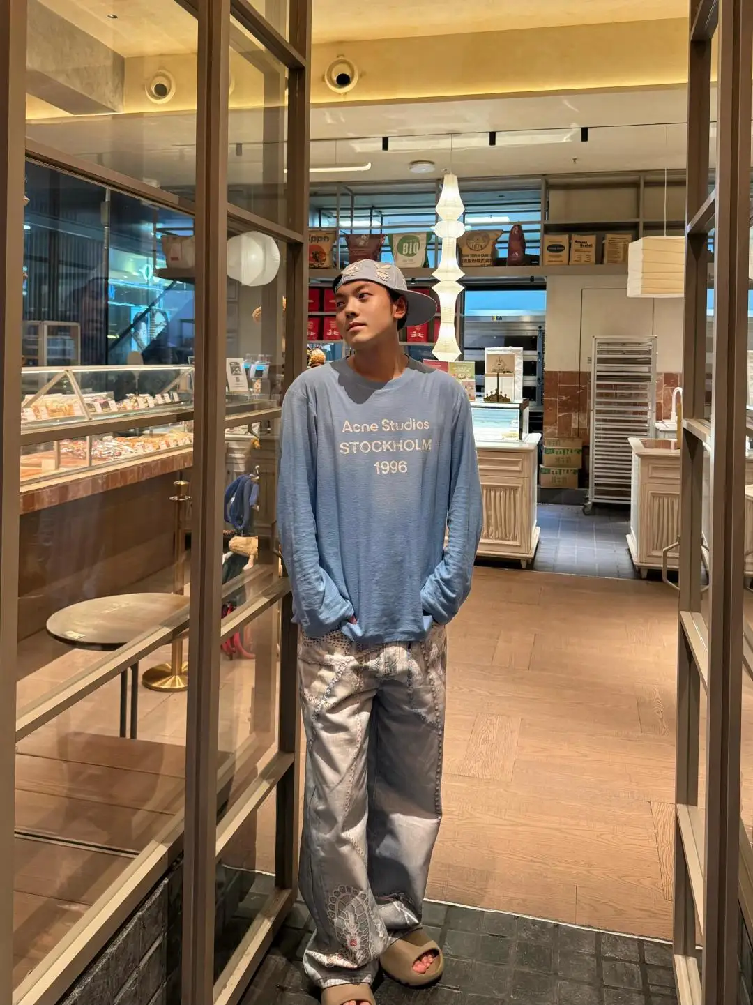 1996 Logo Print Slub Cotton Long-Sleeve T-Shirt D13023708 — view 109