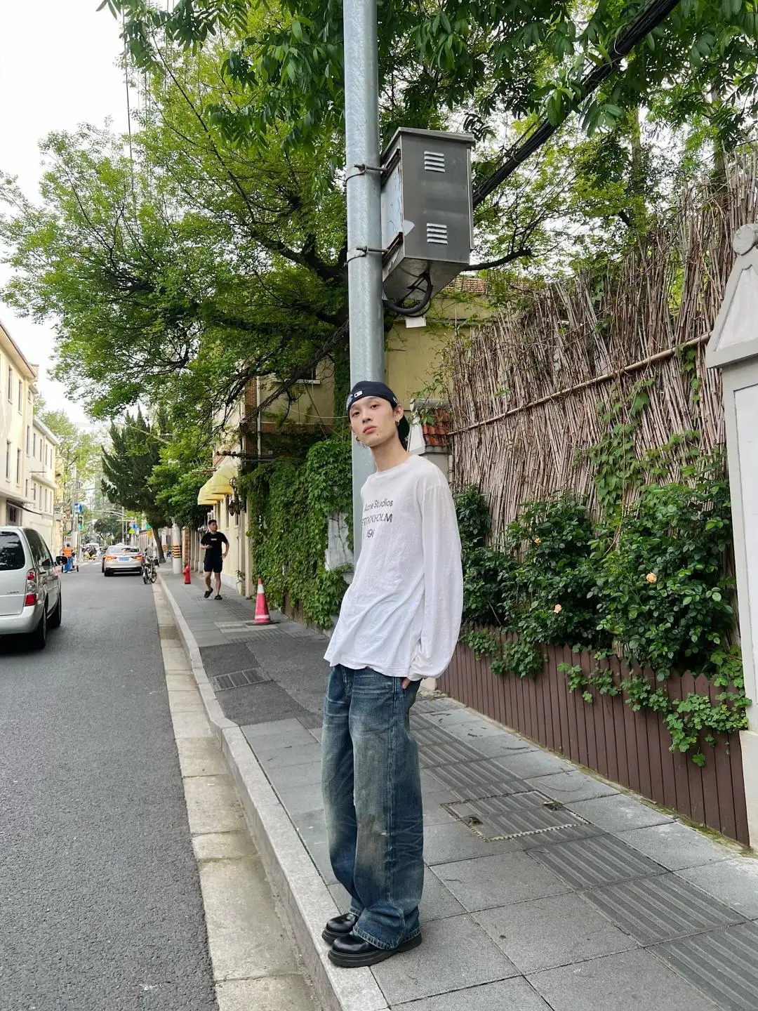 1996 Logo Print Slub Cotton Long-Sleeve T-Shirt D13023708 — view 112