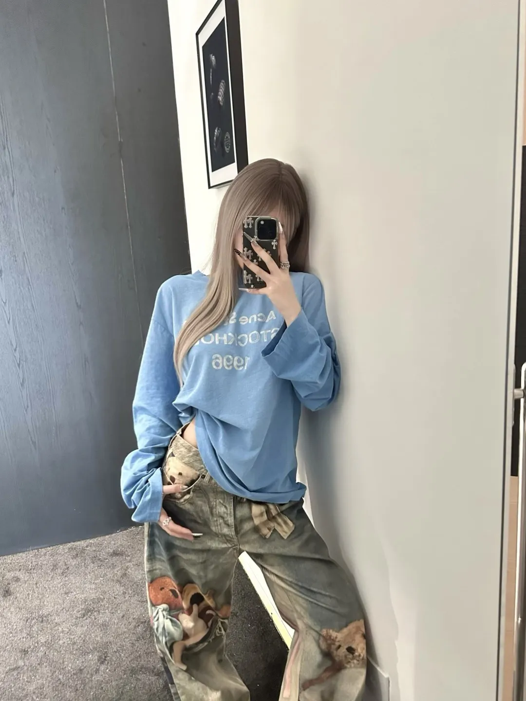 Distressed Logo-Print Cotton-Linen T-Shirt D13023678 — view 29