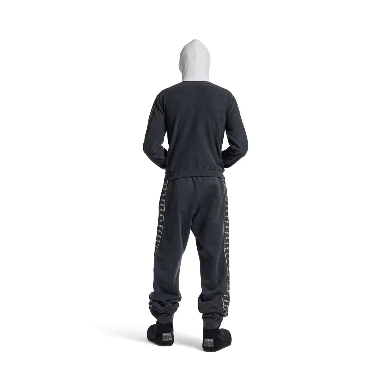 Stripe Baggy Logo-Tape Sweatpants D22518618 — view 3