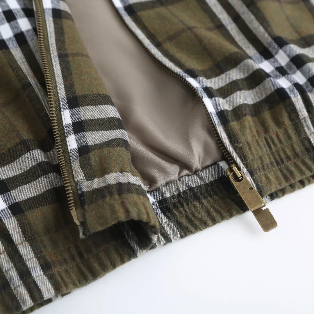 Check Cashmere-Blend Harrington Jacket D42023466 — view 8