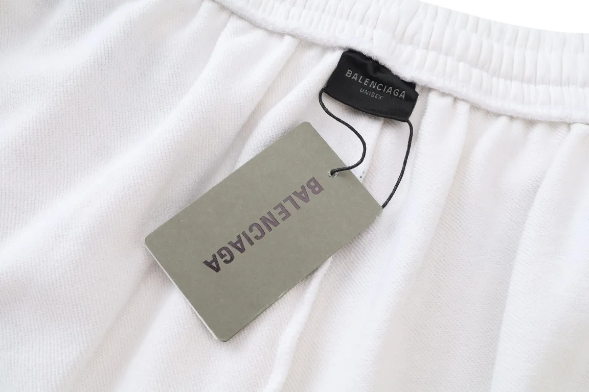 Graffiti Print Distressed Sweatpants D29912593 — view 7