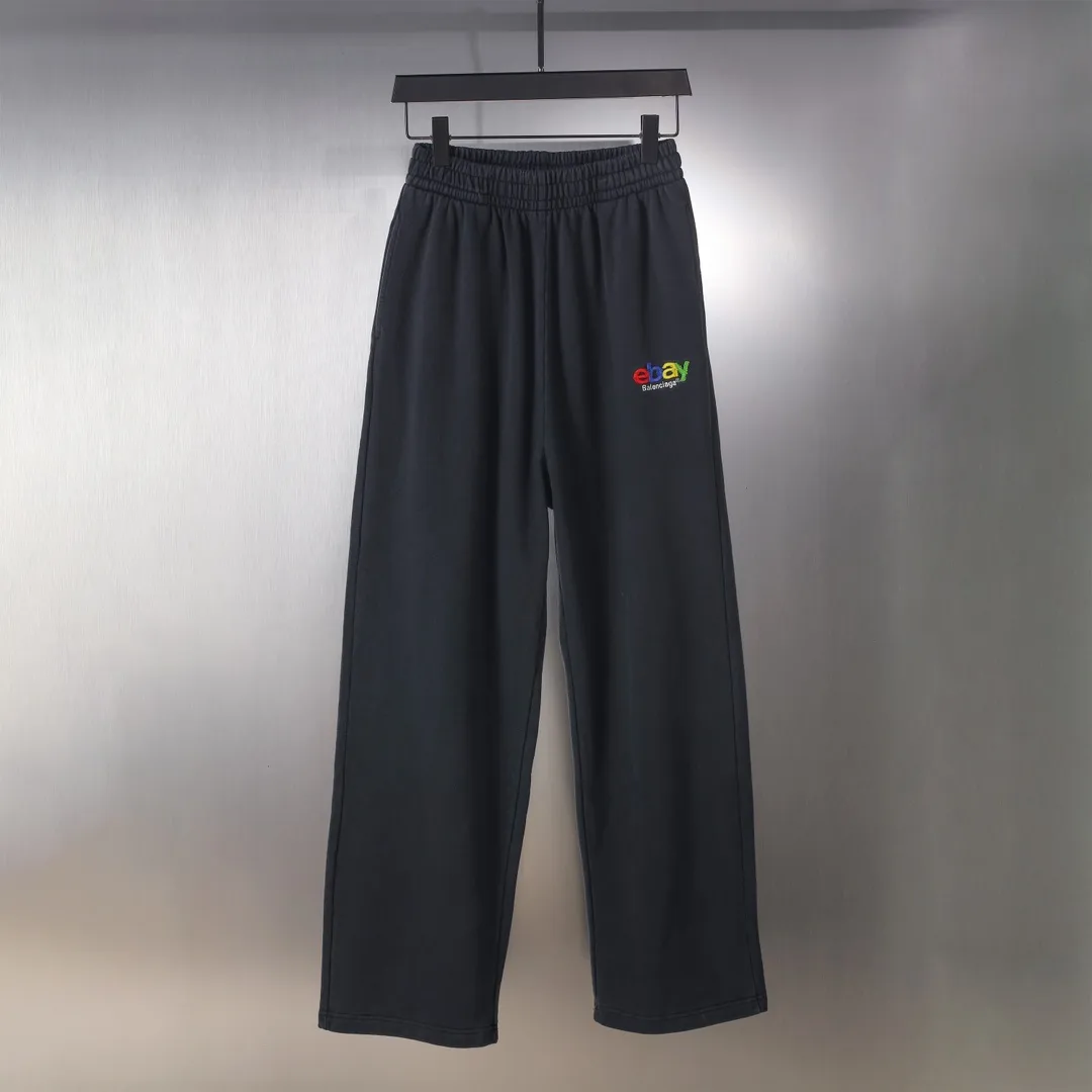 Logo Embroidered Washed Cotton Sweats D23918810
