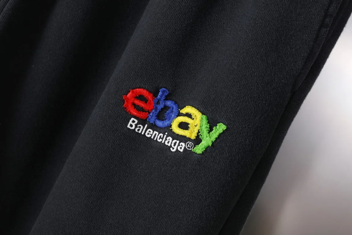 Logo Embroidered Washed Cotton Sweats D23918810 — view 3