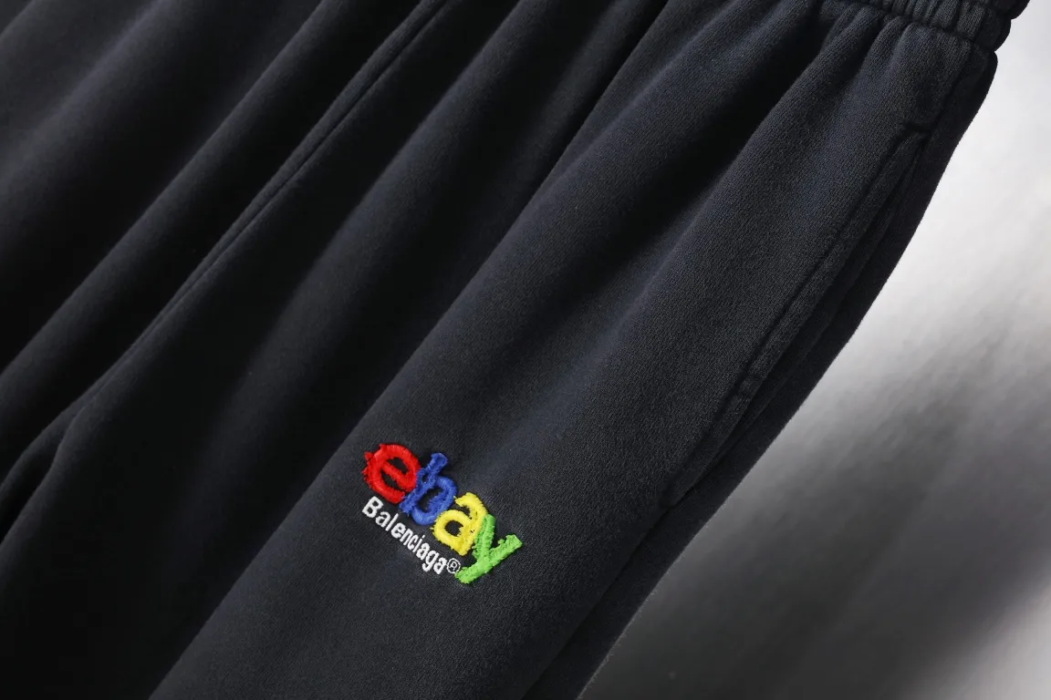 Logo Embroidered Washed Cotton Sweats D23918810 — view 4