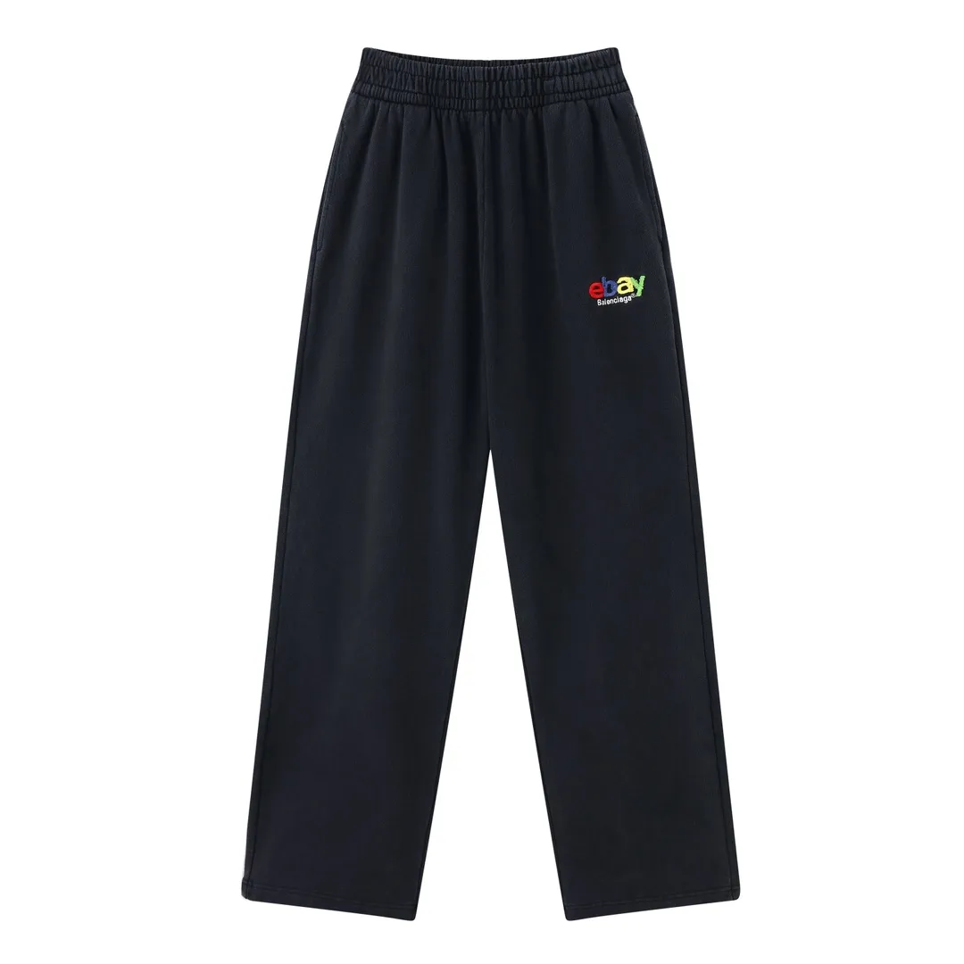 Logo Embroidered Washed Cotton Sweats D23918810 — view 10