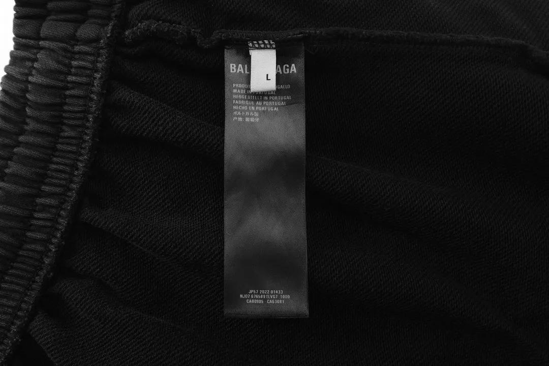 Distressed Logo-Embroidered Cotton-Blend Sweatpants D32512595 — view 9
