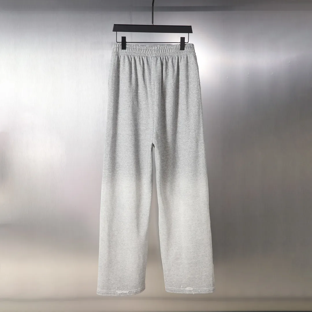 Logo-Embroidered Distressed Wide-Leg Sweats D32512588 — view 2