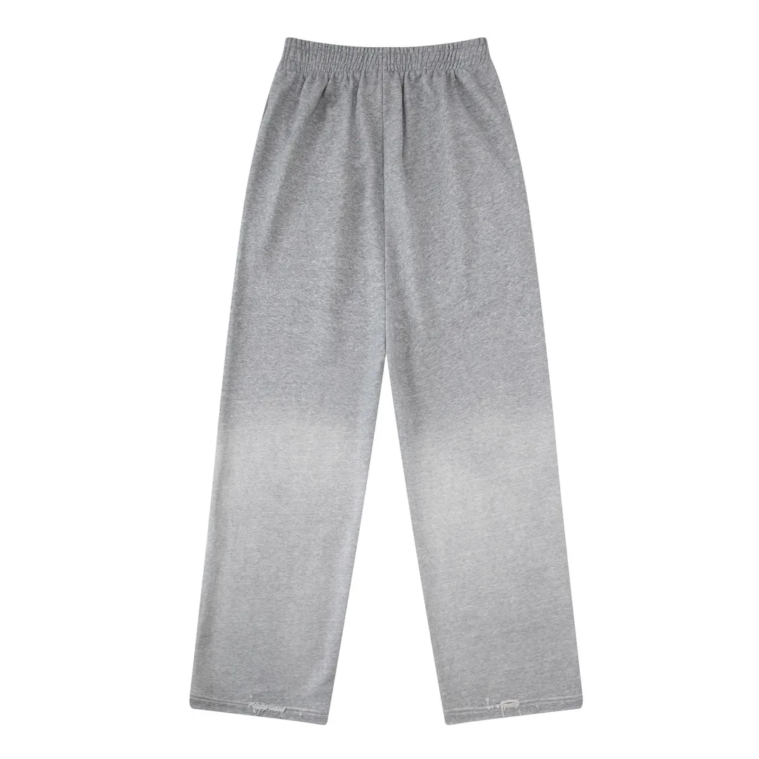 Logo-Embroidered Distressed Cotton-Blend Sweatpants D32512589 — view 2