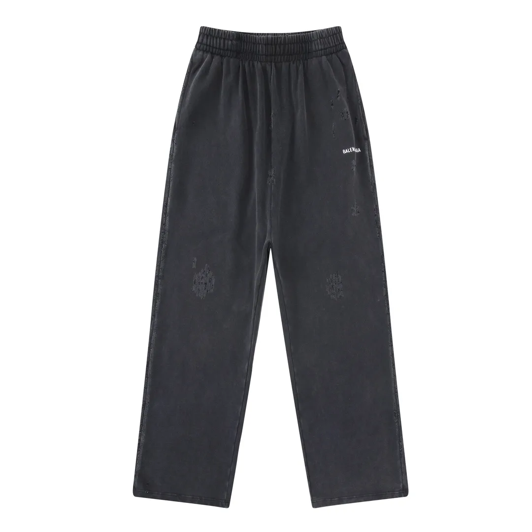 Distressed Logo-Embroidered Cotton-Blend Sweatpants D32512587
