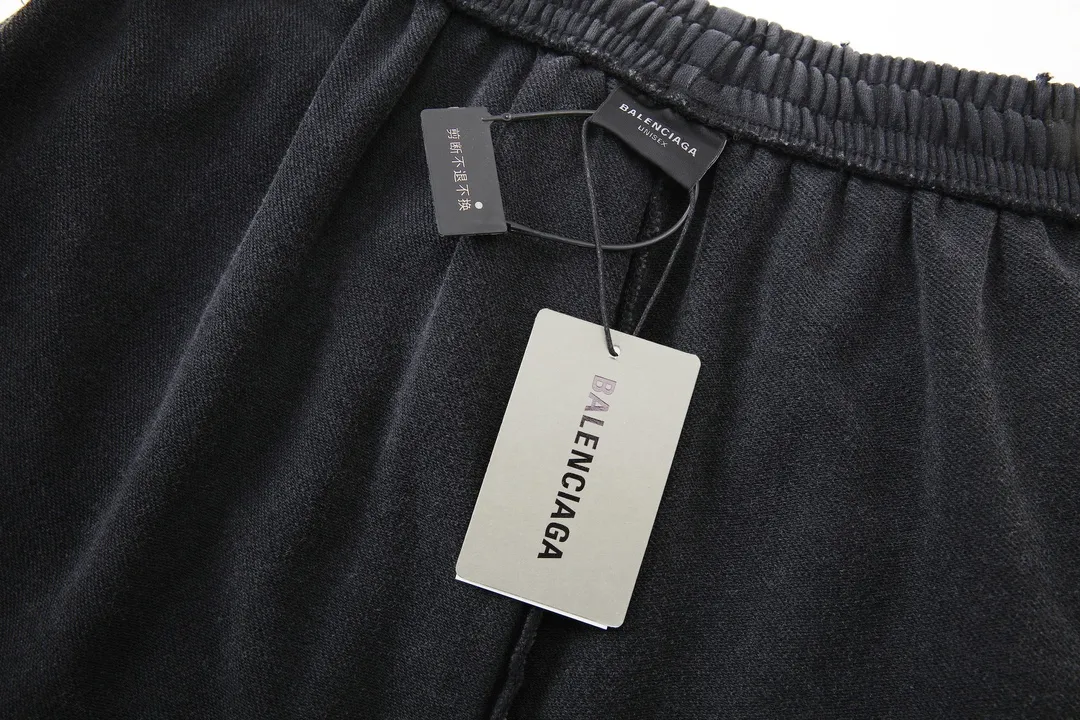 Distressed Logo-Embroidered Cotton-Blend Sweatpants D32512587 — view 8
