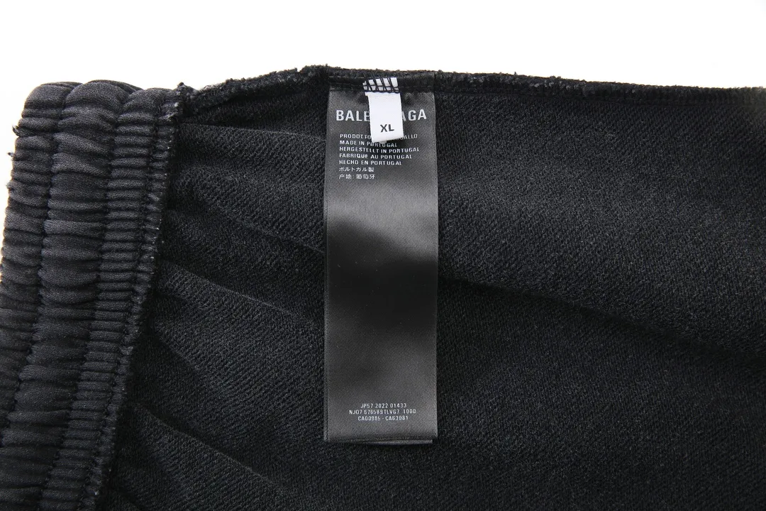 Distressed Logo-Embroidered Cotton-Blend Sweatpants D32512587 — view 9