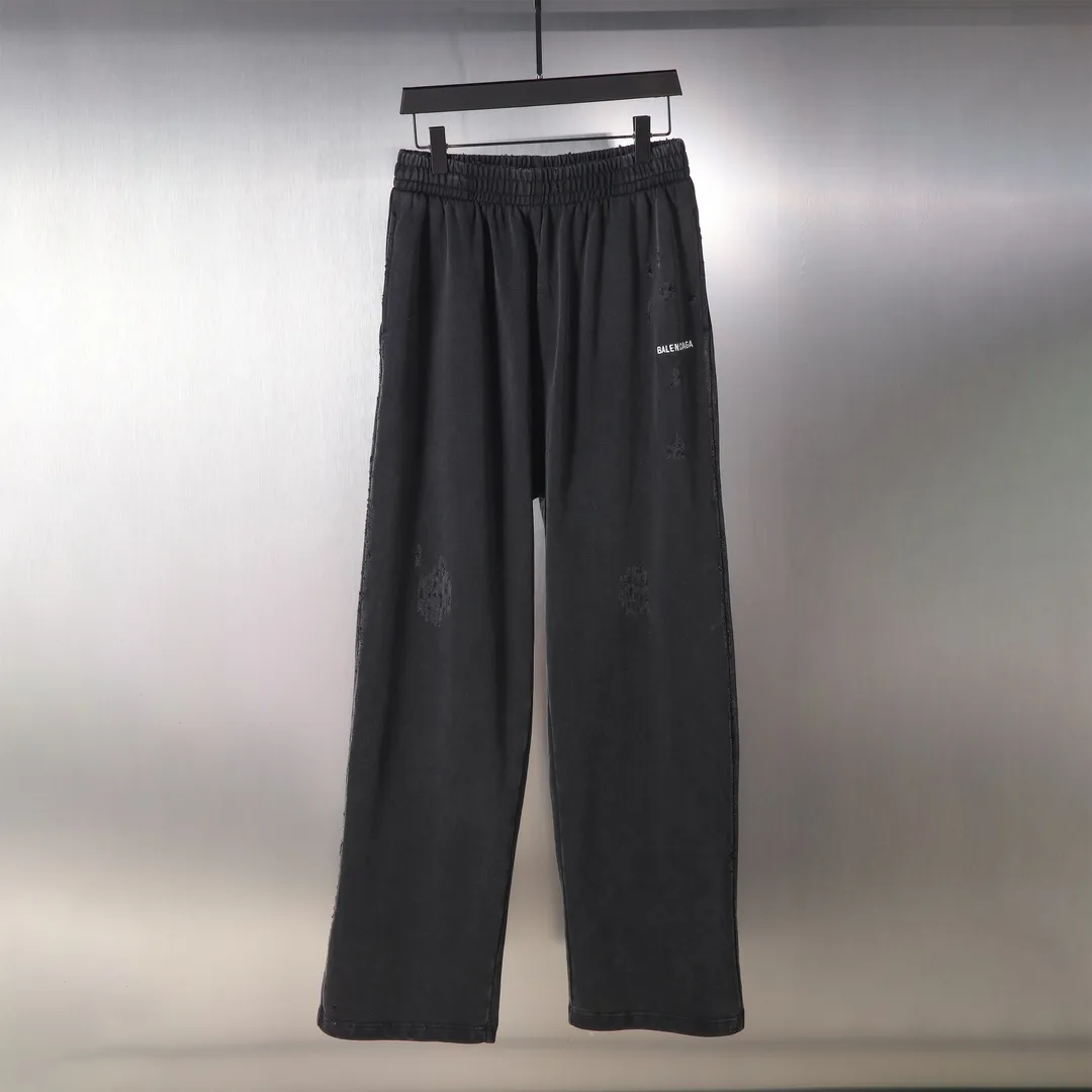 Distressed Logo-Embroidered Cotton-Jersey Sweatpants D32512586