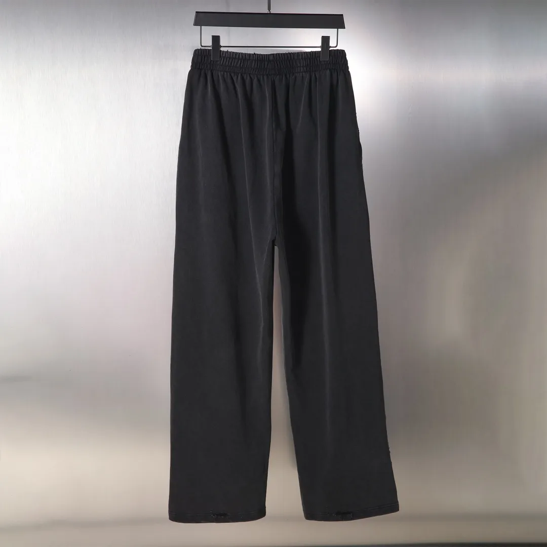 Distressed Logo-Embroidered Cotton-Jersey Sweatpants D32512586 — view 2