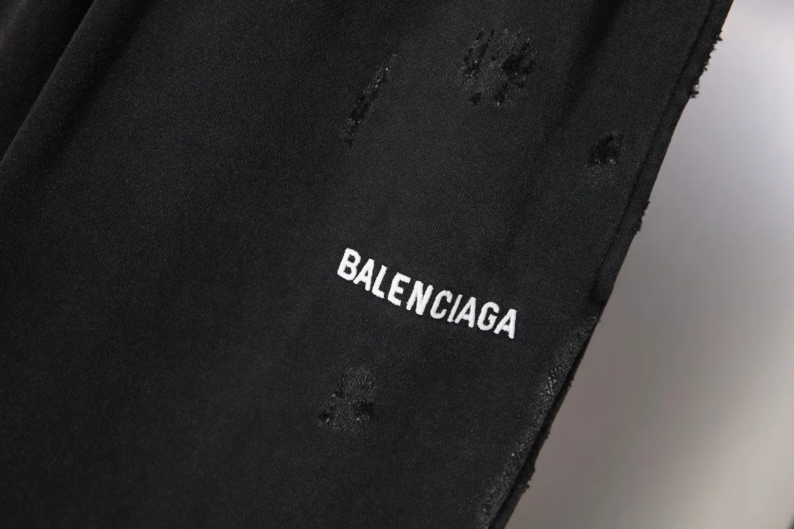 Distressed Logo-Embroidered Cotton-Jersey Sweatpants D32512586 — view 3