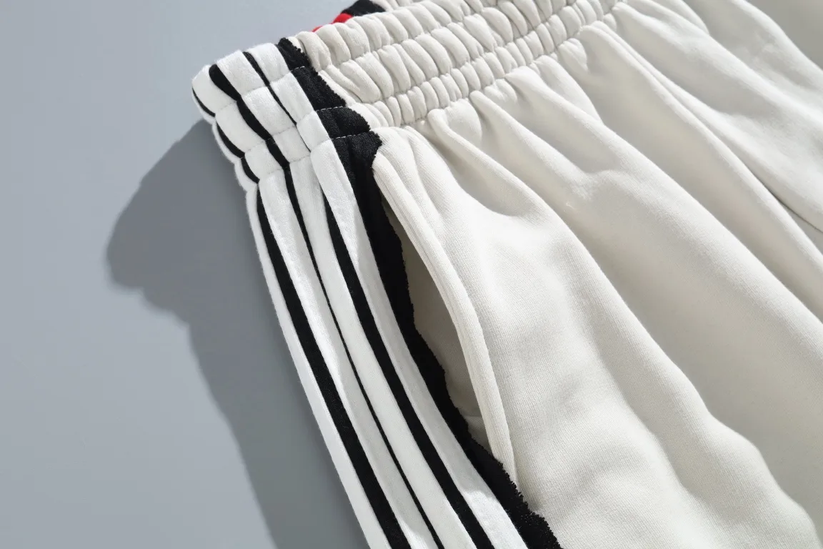 Embroidered Logo Striped Cotton Sweatpants D33912544 — view 3