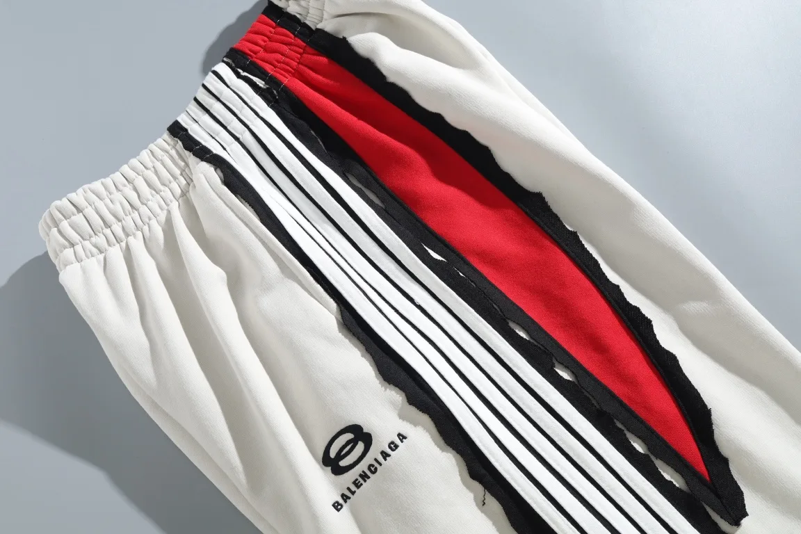 Embroidered Logo Striped Cotton Sweatpants D33912544 — view 5