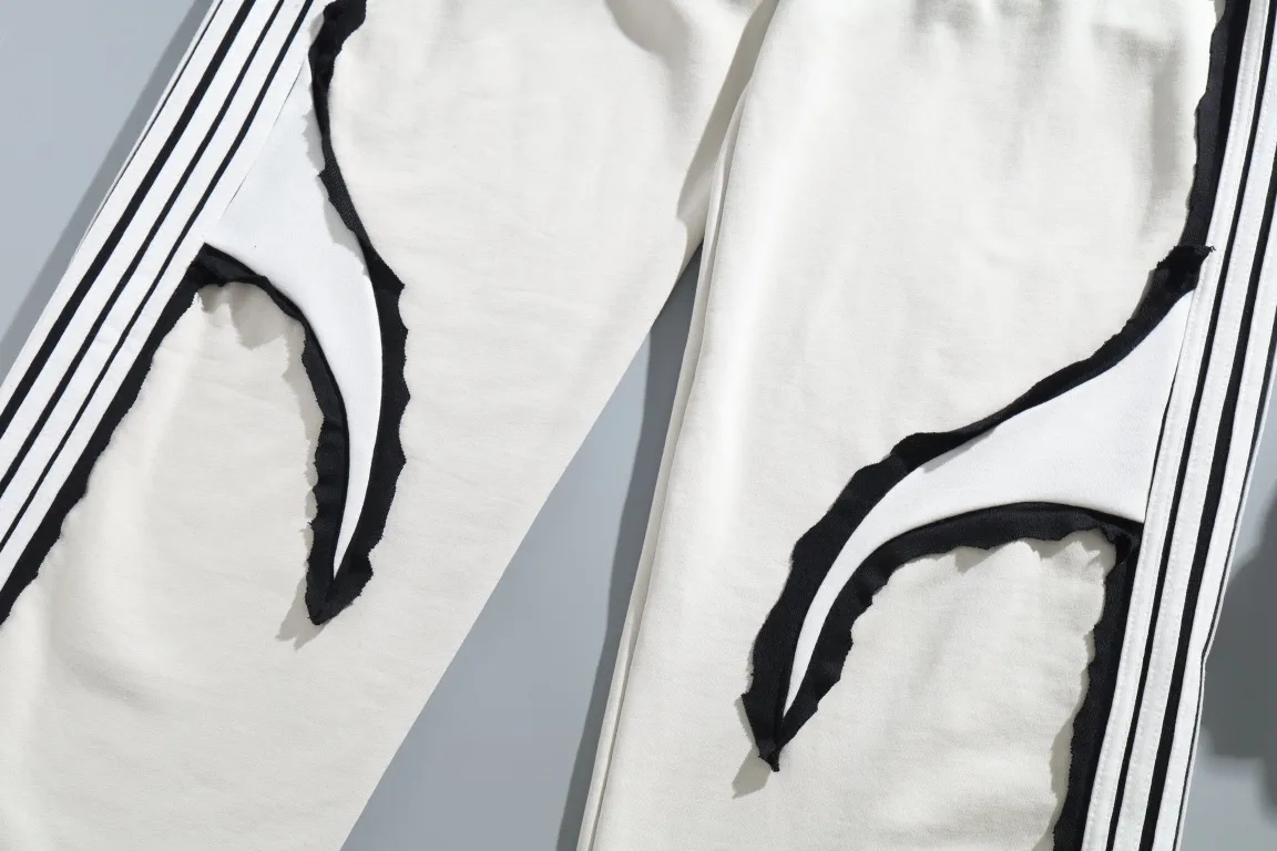 Embroidered Logo Striped Cotton Sweatpants D33912544 — view 6