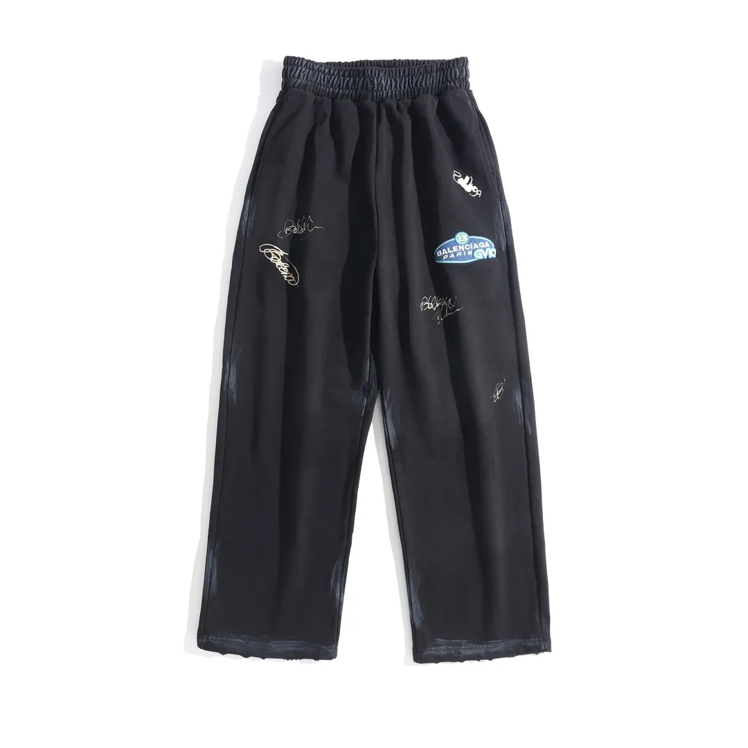 Signature Print Distressed Sweatpants D27921312 — view 10