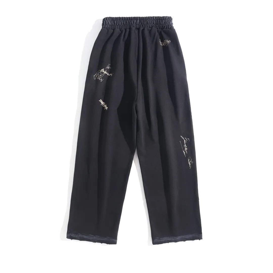 Signature Print Distressed Sweatpants D27921312 — view 11