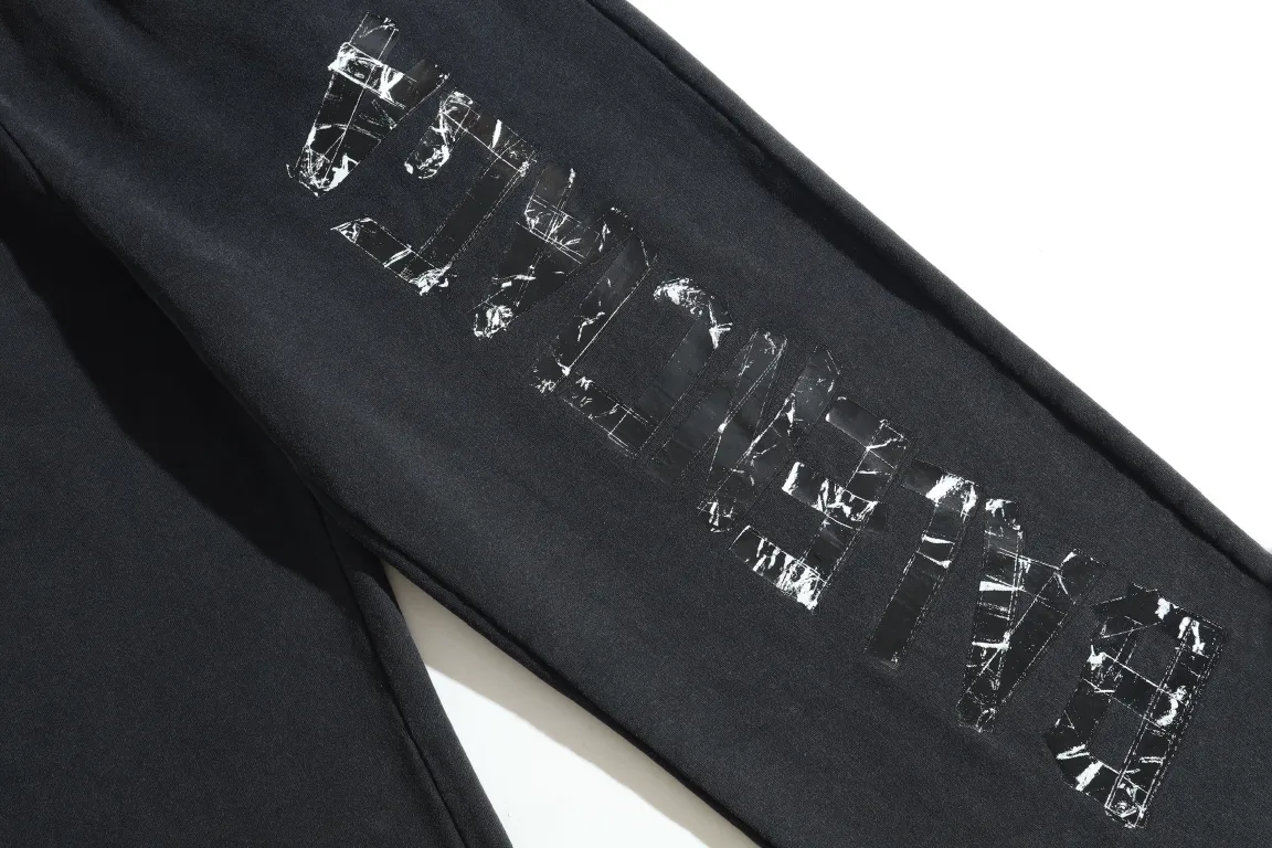 Logo Print Distressed Cotton-Jersey Sweats D29918780 — view 3