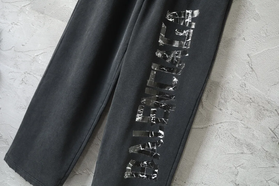 Logo Print Distressed Cotton-Jersey Sweats D29918780 — view 12