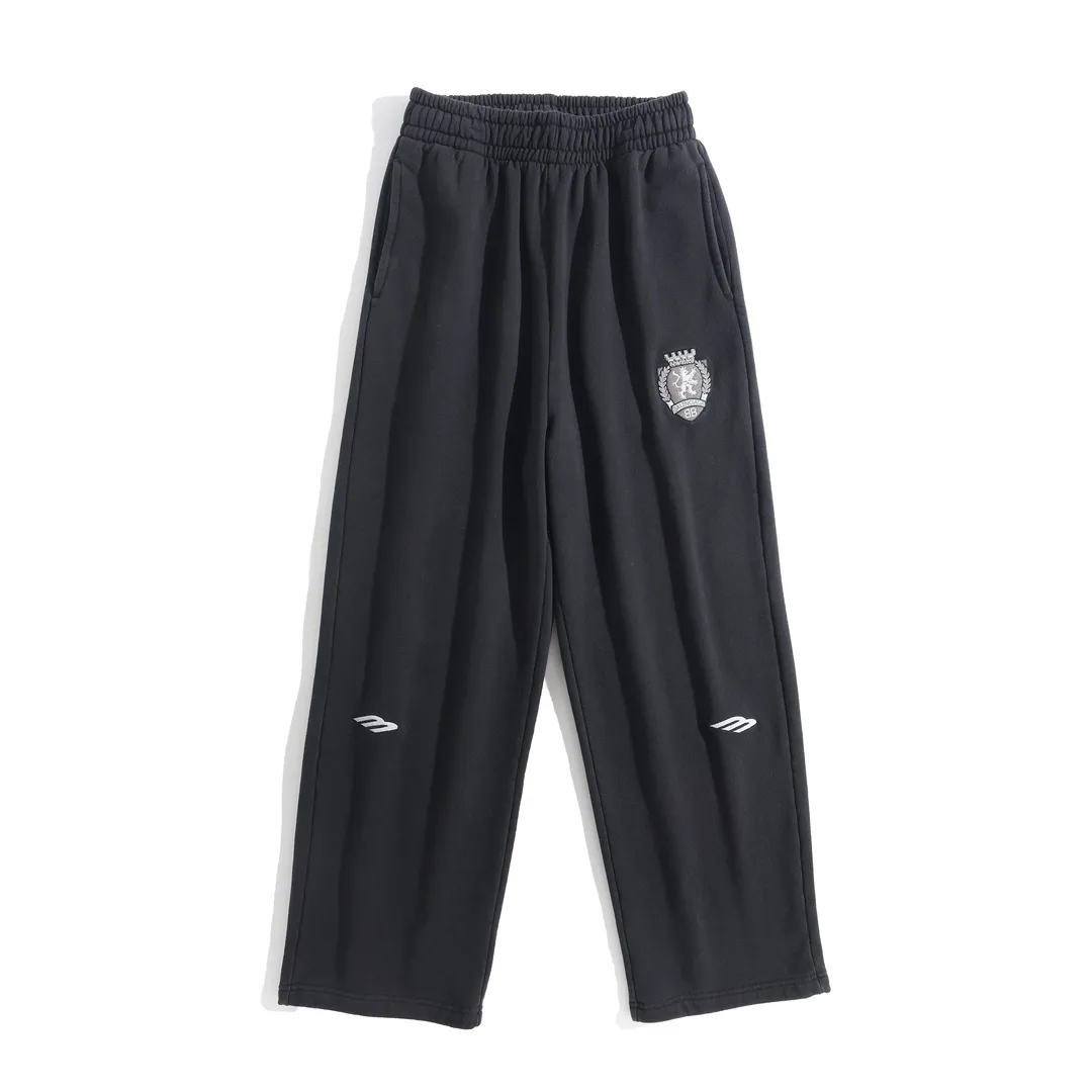 Lion Crest Embroidered Wide-Leg Sweats D25518778