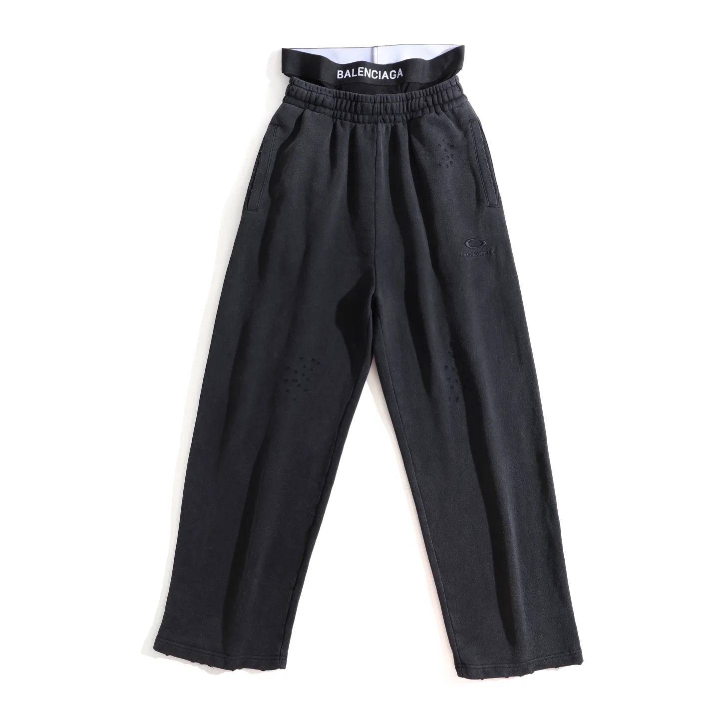 Trompe L'oeil Layered Waistband Sweatpants D25921311