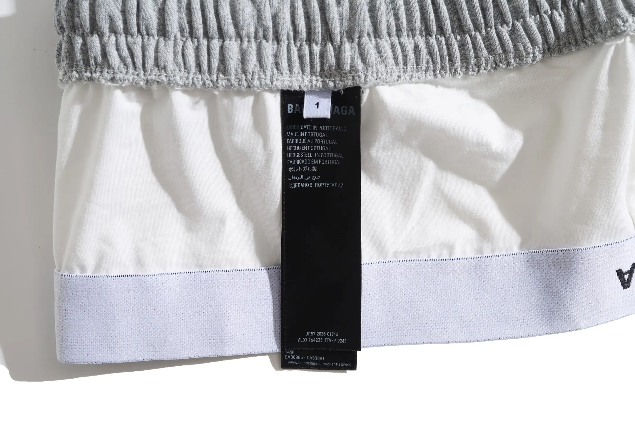 Trompe L'oeil Layered Waistband Sweatpants D25921311 — view 26