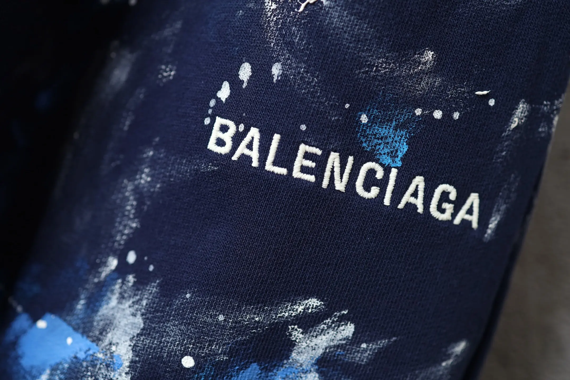 Paint-Splatter Embroidered Cotton Sweats D27918769 — view 12