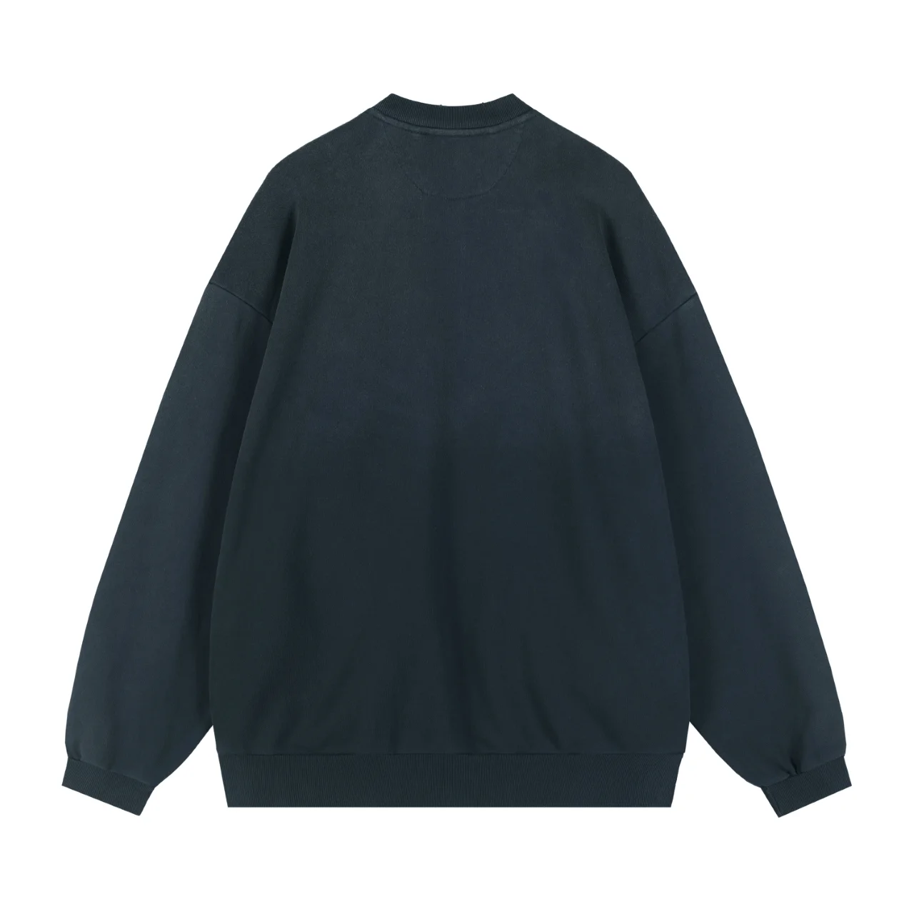 Logo Print Distressed Zip-Up Sweatshirt D19511724 — view 2