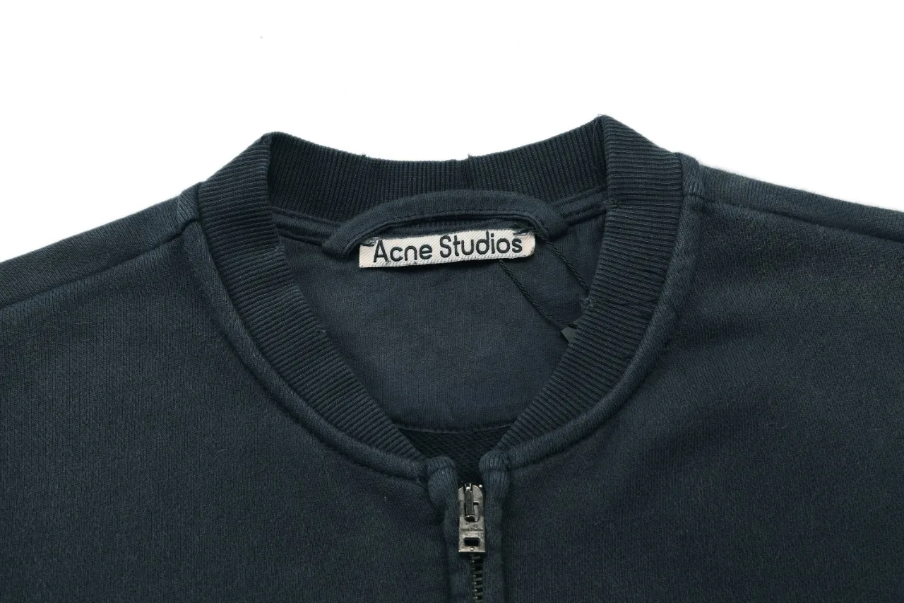 Logo Print Distressed Zip-Up Sweatshirt D19511724 — view 3