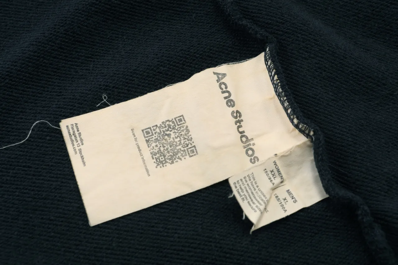 Logo Print Distressed Zip-Up Sweatshirt D19511724 — view 9