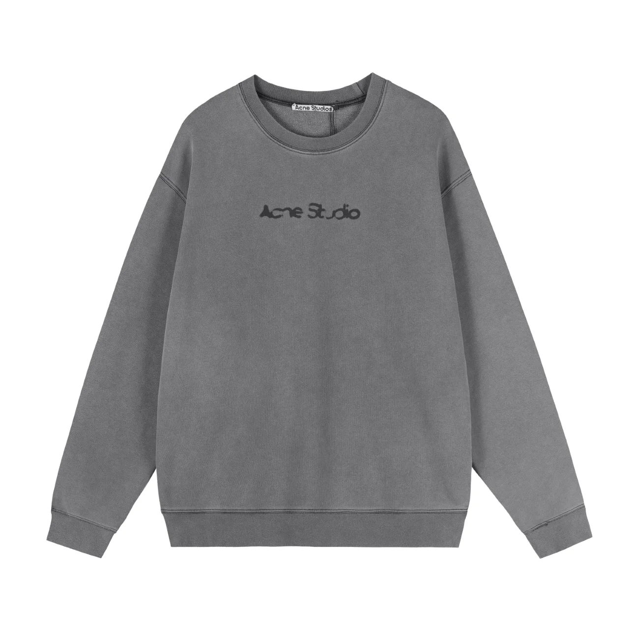 Logo-Print Washed Cotton-Jersey Sweatshirt D10515501