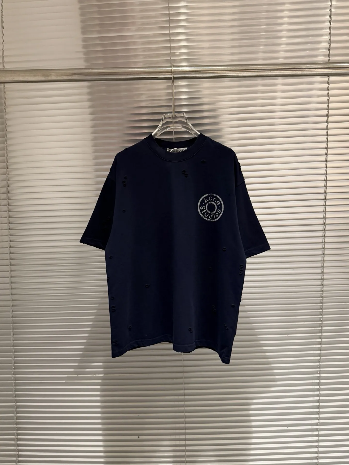 Distressed Logo-Print Cotton T-Shirt D10011366