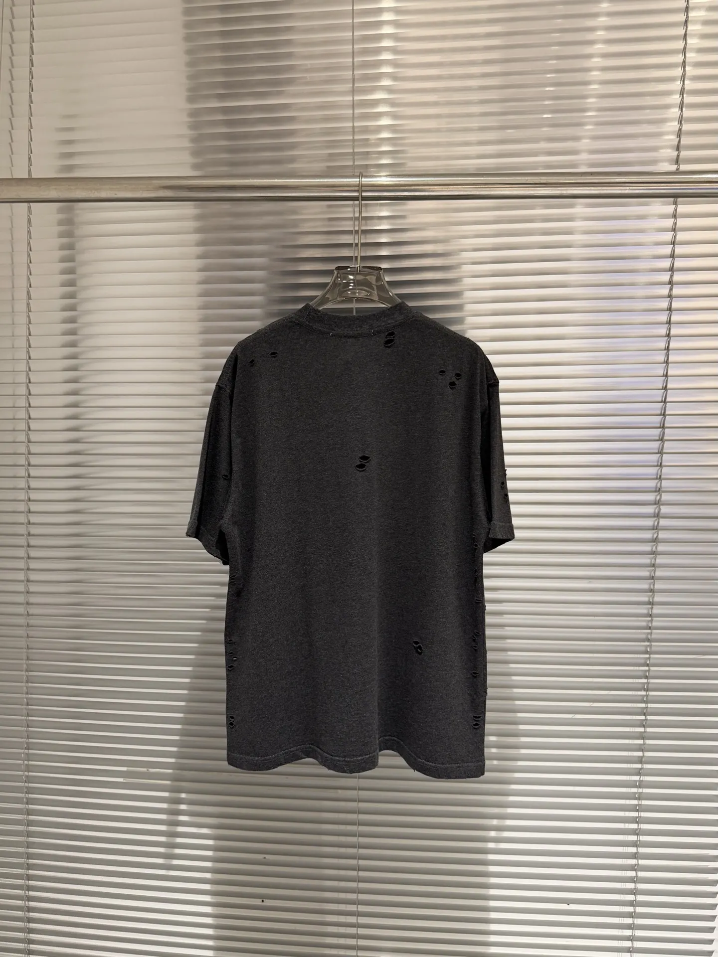 Distressed Logo-Print Cotton T-Shirt D11011382 — view 2