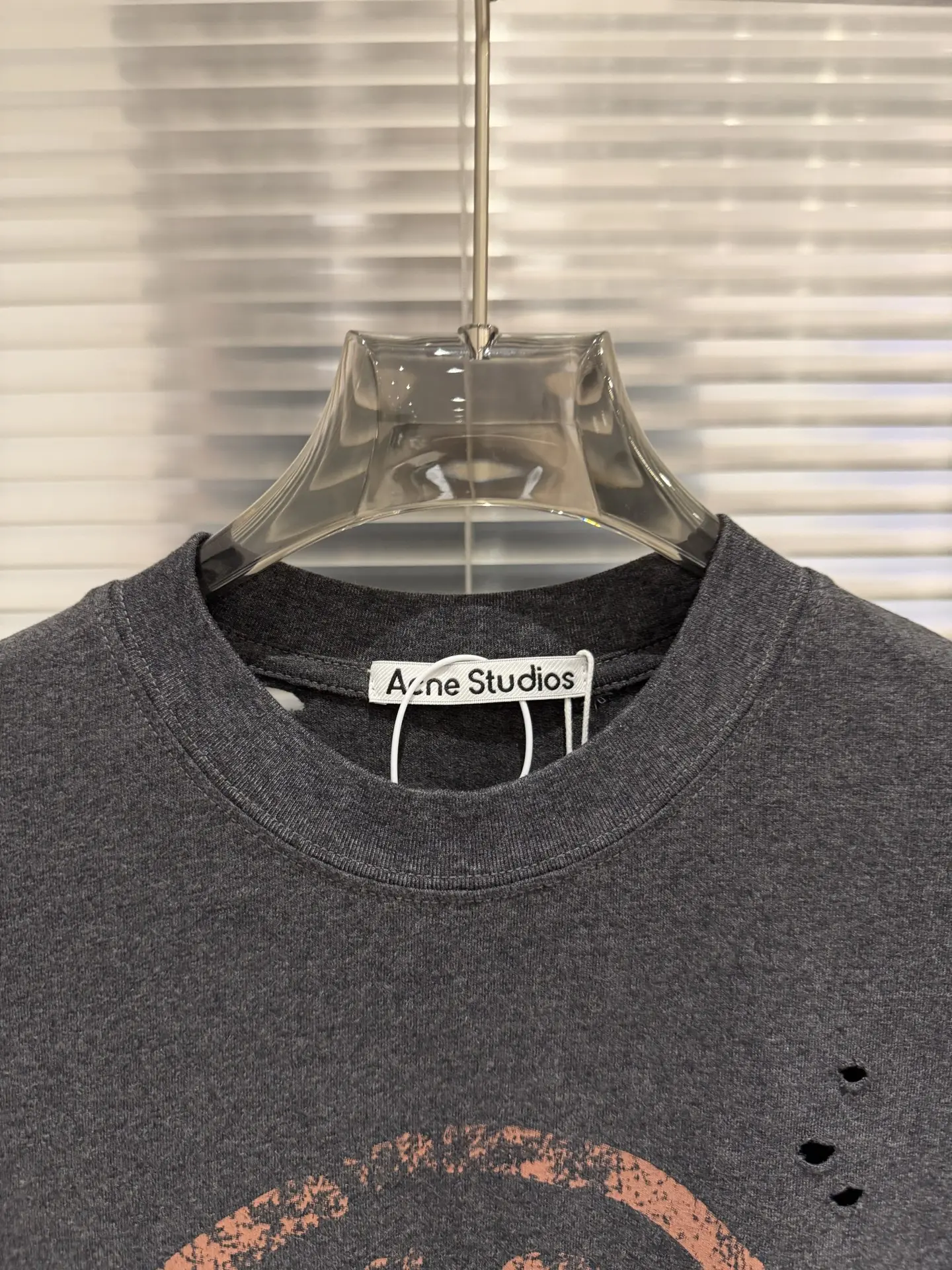 Distressed Logo-Print Cotton T-Shirt D11011382 — view 6