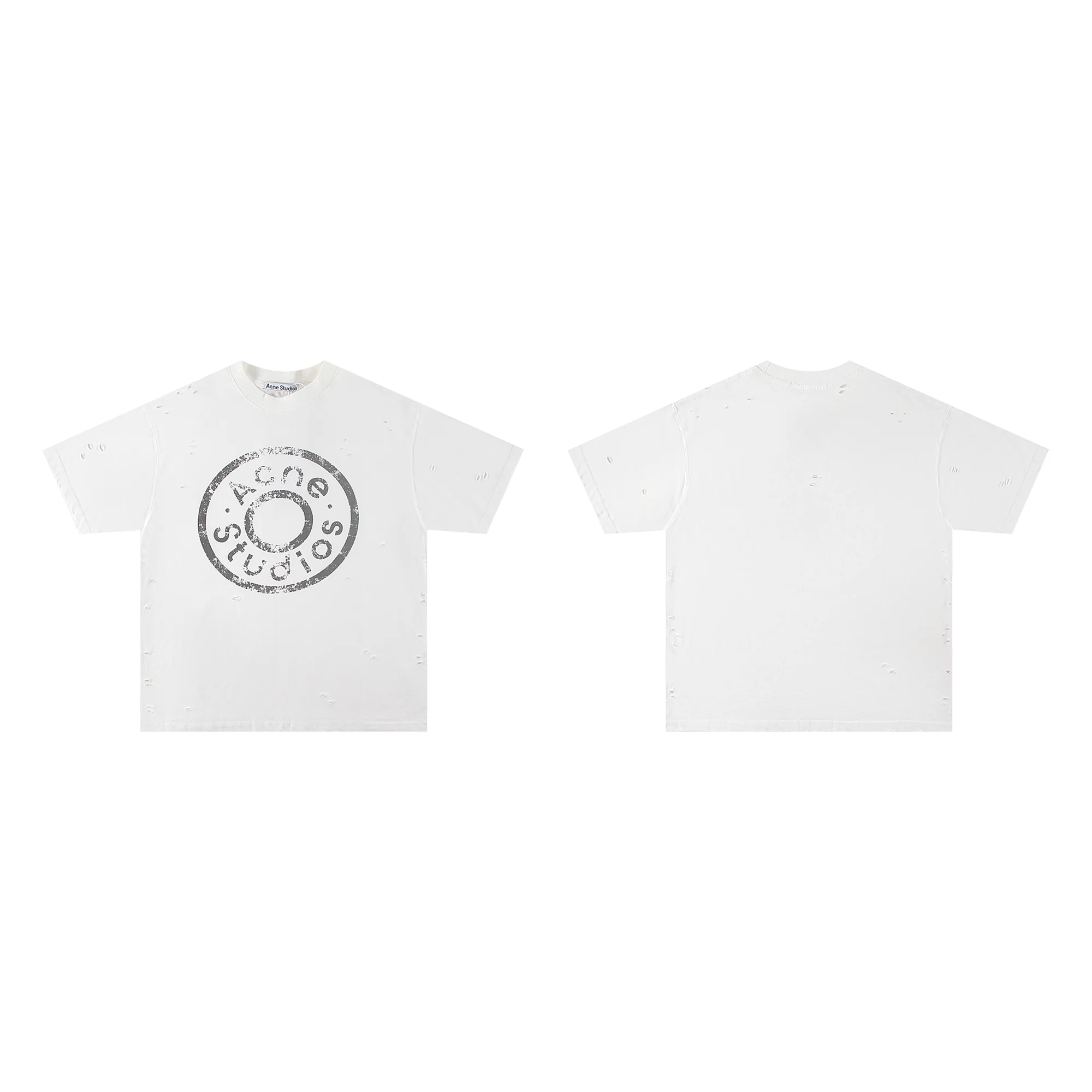 Distressed Logo Stamp Oversized T-Shirt D11011379