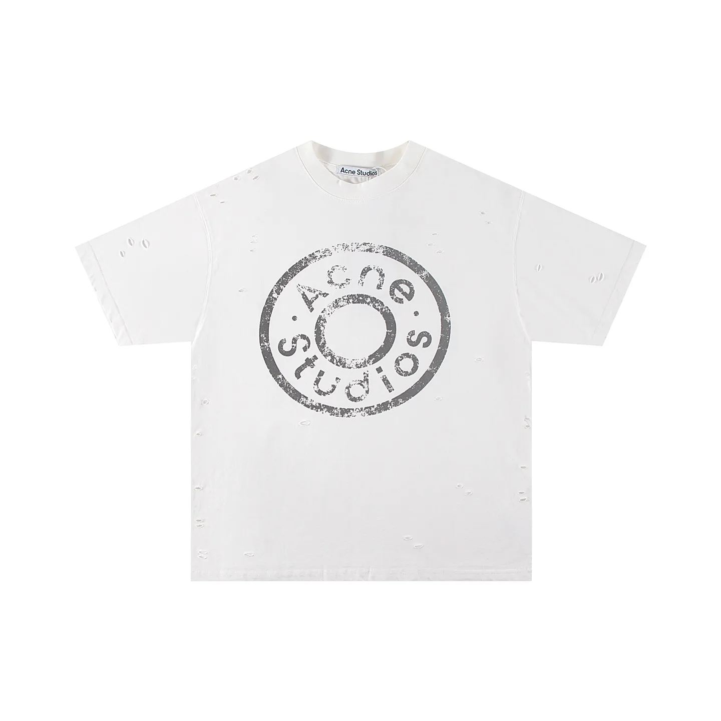 Distressed Logo Stamp Oversized T-Shirt D11011379 — view 2
